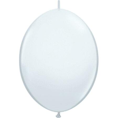 PIONEER 6 in. Quick Link Latex Balloon - White 63560